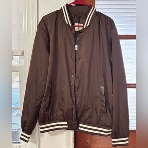 Men's Brown Varsity Jacket